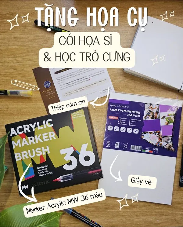 Quà tặng gói Họa Sĩ và Học Trò Cưng